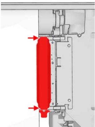 HP DESIGNJET L65500 - Chargement d'un rouleau dans l'imprimante - 13