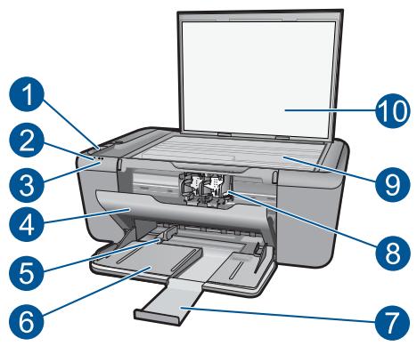 HP DESKJET F2480 - Composants de l'imprimante - 1