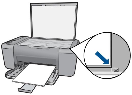HP DESKJET F2480 - Solution 1: Positionnez correctement l'original sur la vente - 1