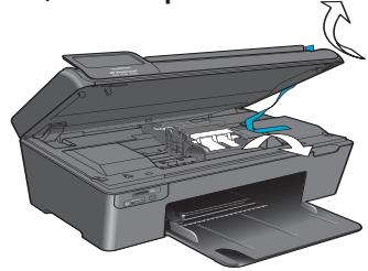 HP PHOTOSMART WIRELESS B110A - Déballez l'imprimante. Retirez toutes les bandes adhésives, les films protecteurs et les matériaux d'emballage. - 2