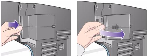 HP DESIGNJET 130R, DESIGNJET 510 - Installation des cartes d'extension - 2