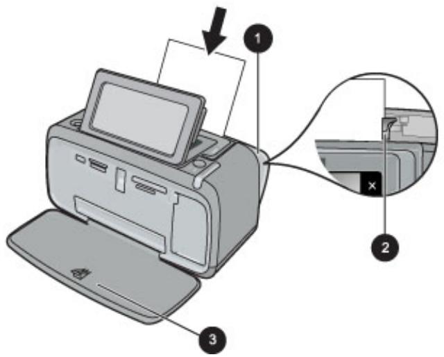 HP PHOTOSMART A630 - Pour charger du papier - 1