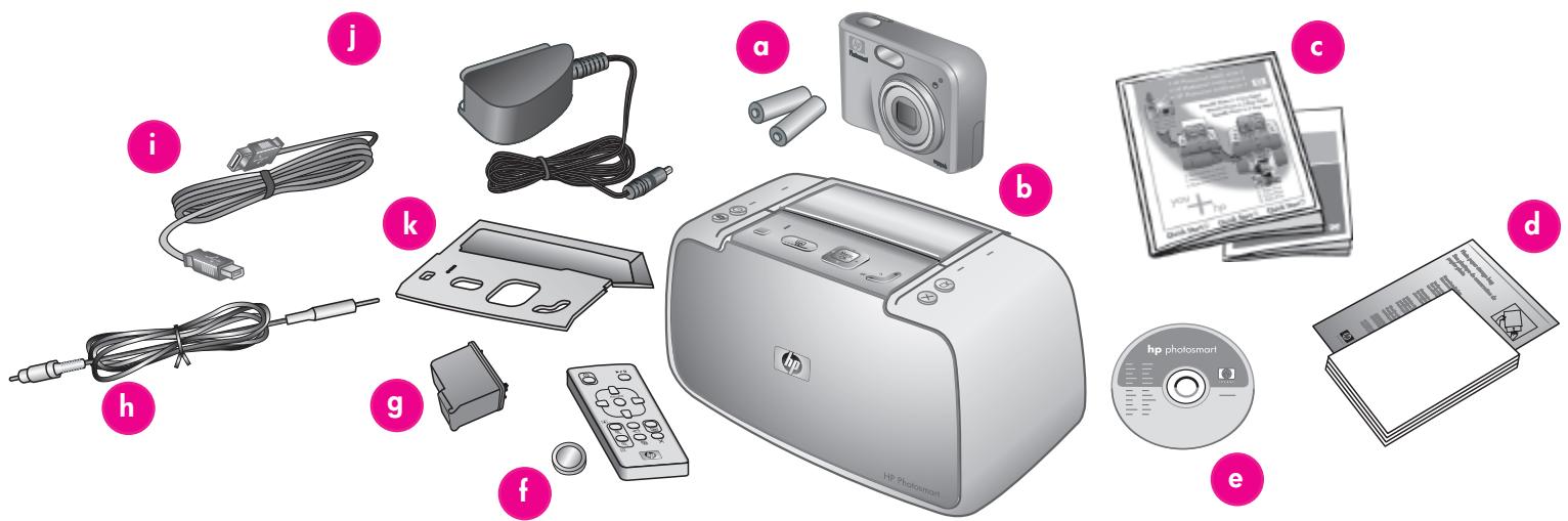 HP PHOTOSMART A432 - Procédez au déballage - 1