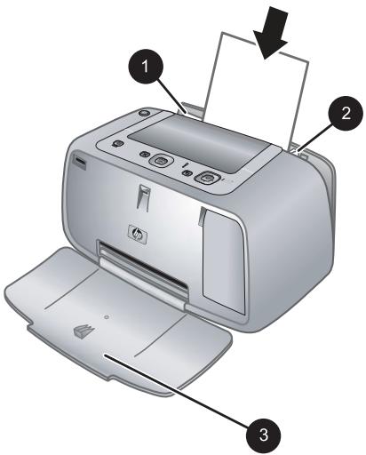 HP PHOTOSMART A440 - Per caricare la carta - 1