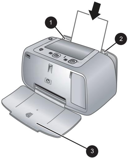 HP PHOTOSMART A440 - Pour charger du papier - 1