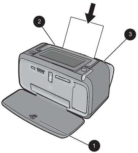 HP PHOTOSMART A626 - Pour charger du papier - 1