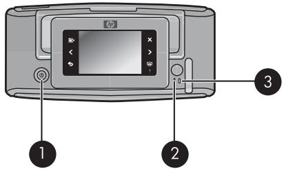 HP PHOTOSMART A626 - Boutons et voyants du panneau de commande - 1