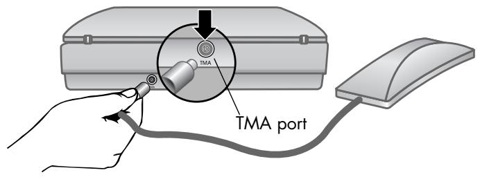 HP SCANJET 4500C - connect the TMA - 1