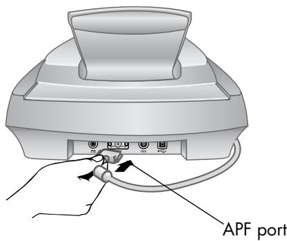 HP SCANJET 4500C - connect the APF - 1