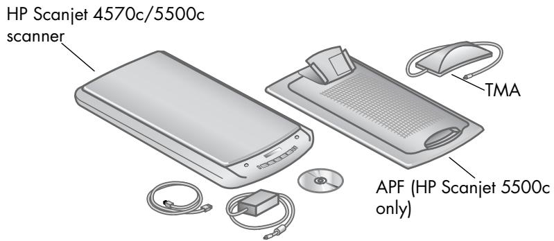 HP SCANJET 4500C - check the box contents - 2