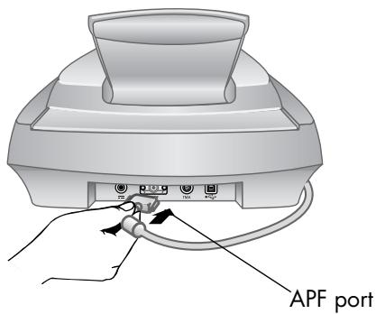 HP SCANJET 5500C - connect the APF - 1