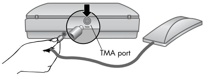 HP SCANJET 5500C - connect the TMA - 1