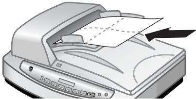 HP SCANJET 8200C - de reinigingsdoek door de ADI heenvoeren - 1