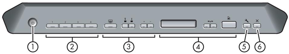 HP SCANJET 8300 - Utilización de los botones del escáner - 1