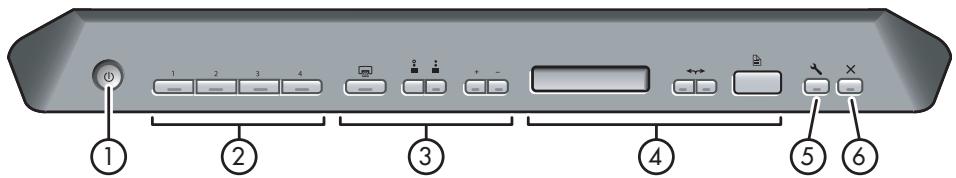 HP SCANJET 8300 - Utilisation des boutons du scanner - 1