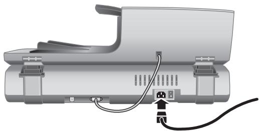 HP SCANJET 8300 - Paso 4. Conecte el cable de alimentación - 1