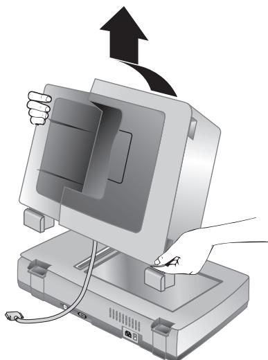 HP SCANJET 8300 - Como remover o alimentador automatico de documents (AAD) - 2