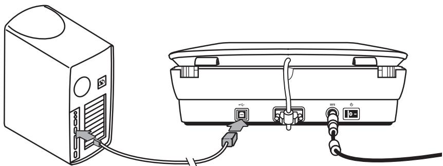 HP SCANJET G4010 PHOTO SCANNER - Etape 5. Connexion du cable USB - 1