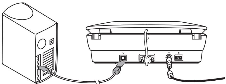 HP SCANJET G4010 PHOTO SCANNER - Step 5. Connect the USB cable - 2