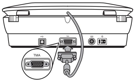 HP SCANJET G4010 PHOTO SCANNER - Step 3. Connect the TMA cable - 1