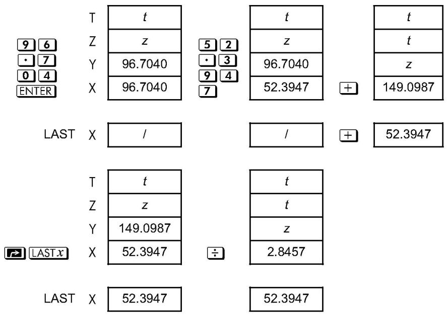 HP 35S - Exemple : - 1