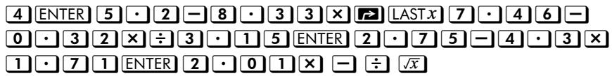 HP 35S - Solution : - 1