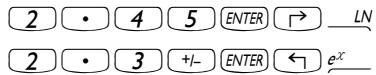 HP 50G - Using powers of 10 in entering data - 2