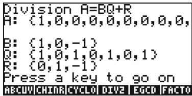 HP 50G - Step-by-step operations with polynomials and fractions - 7