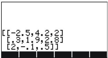 HP 50G - Using the Matrix Writer - 3