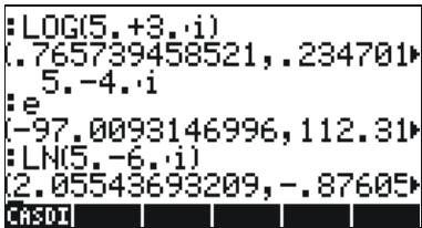 HP 50G - Functions applied to complex numbers - 2