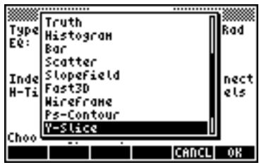 HP 50G - Graphs options in the calculator - 3