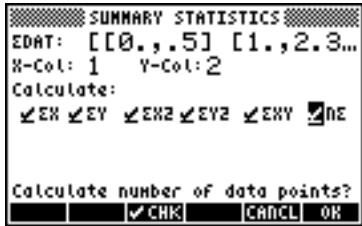 HP 50G - Obtaining additional summary statistics - 2