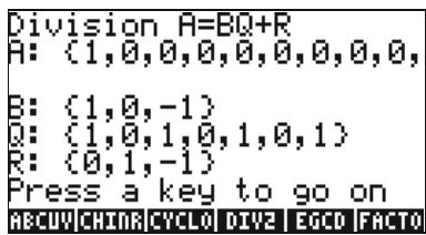 HP 50G - Step-by-step operations with polynomials and fractions - 6