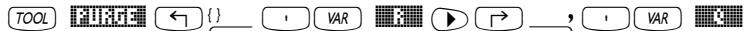 HP 50G - Using function PURGE in the stack in Algebraic mode - 2