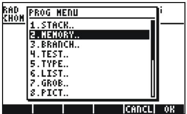 HP 50G - CHOOSE boxes vs. Soft MENU - 2