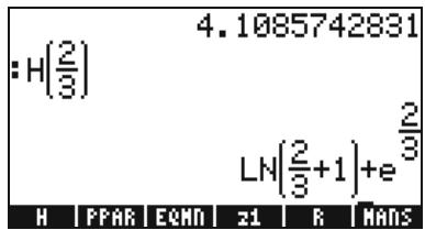 HP 50G - Defining and using functions - 6
