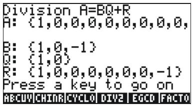 HP 50G - Step-by-step operations with polynomials and fractions - 3