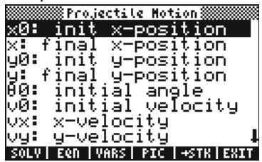 HP 50G - Chapter 19 Equation Library - 8