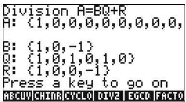 HP 50G - Step-by-step operations with polynomials and fractions - 5