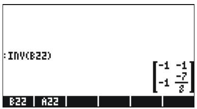 HP 50G - The inverse matrix - 2
