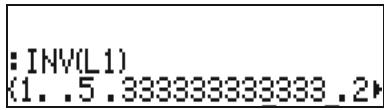 HP 50G - Functions applied to lists - 2