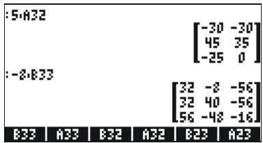HP 50G - Multiplication by a scalar - 1