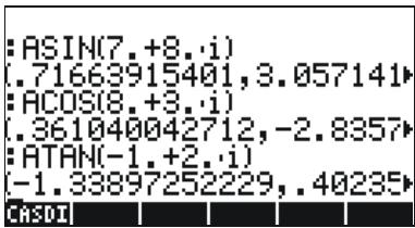 HP 50G - Functions applied to complex numbers - 4