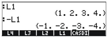 HP 50G - Operations with lists of numbers - 1