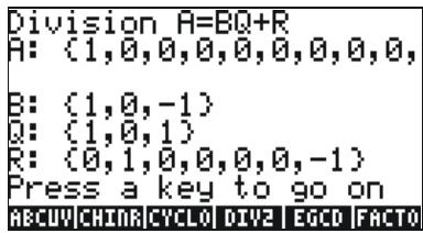 HP 50G - Step-by-step operations with polynomials and fractions - 4