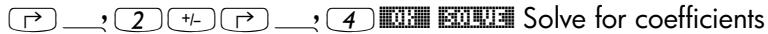 HP 50G - Generating polynomial coefficients given the polynomial's roots - 3