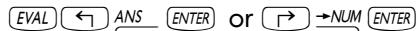 HP 50G - Creating arithmetic expressions - 12