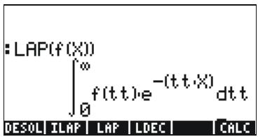 HP 50G - Laplace transform and inverses in the calculator - 2