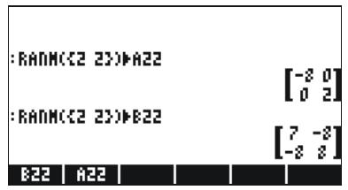 HP 50G - Operations with matrices - 1