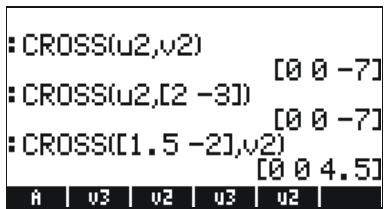HP 50G - Cross product - 1
